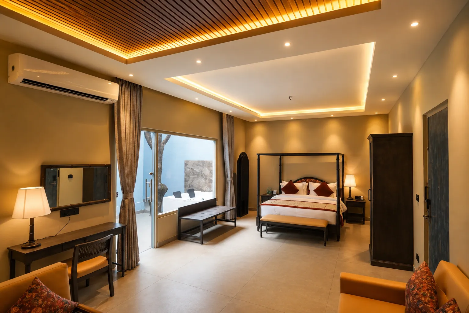Mango Tree Cottage with Jacuzzi (4).webp - Bel-La Monde Riverside Jim Corbett